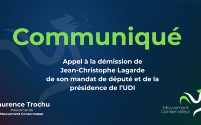 Appel à la démission de Jean-Christophe Lagarde  de son mandat de député et de la présidence de l’UDI